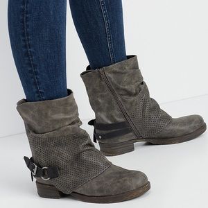 Camille Ankle Buckle Booties from Maurices
